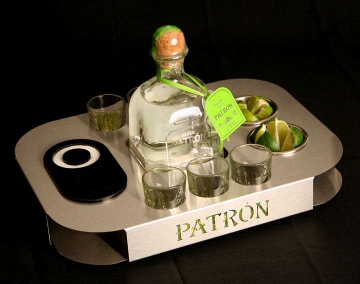 patron shot tray salt rimmer tequila newcraft bottle service 